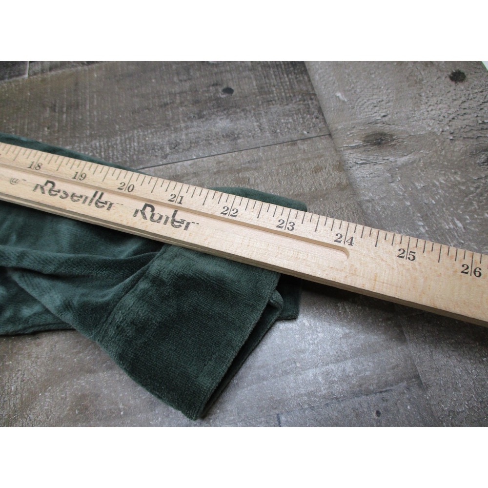 Mossimo Shirt Mens Medium Green Velour Polo Long Sleeve Chest Pocket Collared - Picture 12 of 14